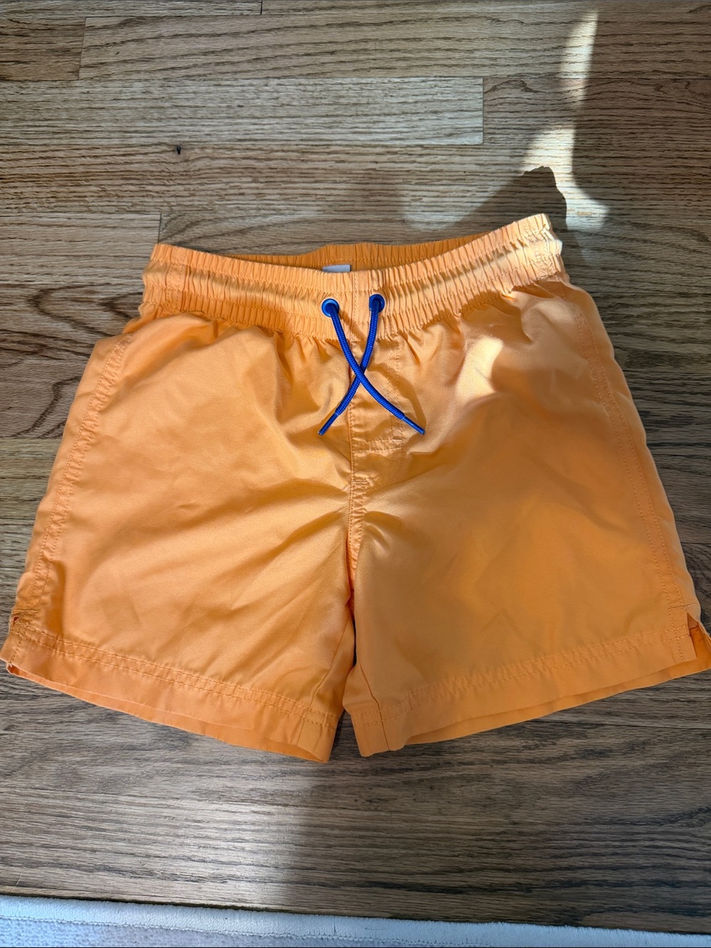 Old Navy Orange Athletic Drawstring Shorts with Blue Tie